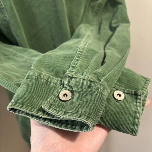 B.C.I Clothing Vintage Women's Green Corduroy Jacket Long Sleeve Shirt Size XL - Picture 6 of 8